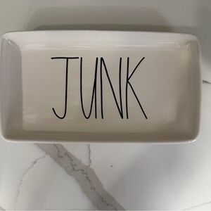 Rae Dunn Cream Tray with Black
'JUNK' Text